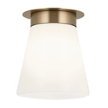Plafoniera Elstead metal, sticla, bronz, opal, E27 - ELS-KL-ALBERS-F-T-CPZ