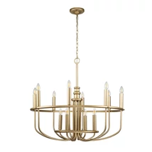 Candelabru Elstead CAPITOL HILL metal, alama, E14 - KL-CAPITOL-HILL12-PNBR
