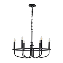 Candelabru Elstead CAPITOL HILL metal, negru, E14 - KL-CAPITOL-HILL6-BLK