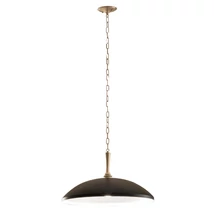 Pendul Elstead metal, negru, bronz, E27 - ELS-KL-DELAROSA-P-BK
