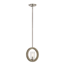 Pendul Elstead GRAND BANK metal, sticla, gri, transparent, E14 - KL-GRAND-BANK1