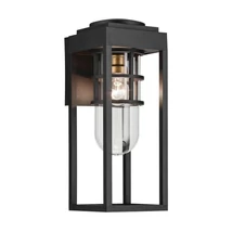 Aplica de perete exterioara Elstead metal, sticla, negru, transparent, E27, IP44 - ELS-KL-HONE-M-BKT