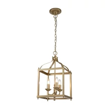 Pendul Elstead LARKIN metal, alama, E14 - KL-LARKIN-P-M-PNBR