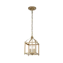 Pendul Elstead LARKIN metal, alama, E14 - KL-LARKIN-P-S-PNBR
