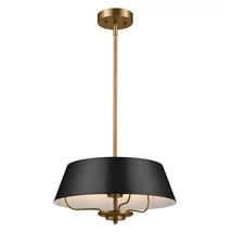 Pendul Elstead metal, negru, alama, E14 - ELS-KL-LUELLA-3P-BKB