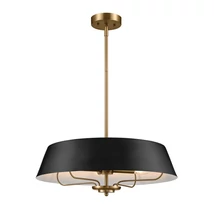 Pendul Elstead metal, negru, alama, E14 - ELS-KL-LUELLA-4P-BKB