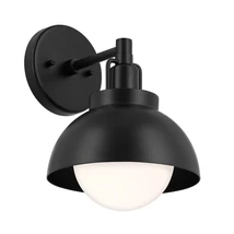 Aplica de perete  Elstead metal, sticla, negru, opal, E27 - ELS-KL-NIVA-1W-1P-BK