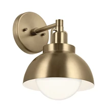 Aplica de perete  Elstead metal, sticla, sampanie, opal, E27 - ELS-KL-NIVA-1W-1P-CPZ