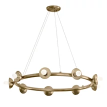 Pendul Elstead metal, sampanie, bronz, E14 - ELS-KL-PALTA9-CPZ