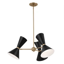 Pendul Elstead metal, negru, bronz, albE27 - ELS-KL-PHIX-3-CBB