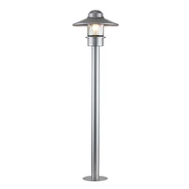 Lampadar exterior Elstead KLAMPENBORG metal, sticla, argintiu, transparent, E27, IP44 - KLAMPENBORG-BOL-SIL