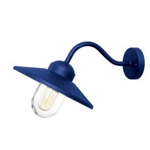Aplica de perete exterioara Elstead metal, sticla, albastru, E27, IP44 - ELS-KLAMPENBORG-NVB