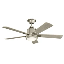 Ventilator Elstead COLERNE metal, lemn, gri, LED, 3000K, 10W, 1116lm - KLF-COLERNE-52-BN