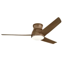 Ventilator Elstead ERIS metal, plastic, maro, LED, 3000K, 10W, 1116lm - KLF-ERIS-60-WN