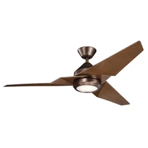 Ventilator Elstead JADE metal, plastic, bronz, maro, LED, 3000K, 18W, 1670lm - KLF-JADE-60-BB