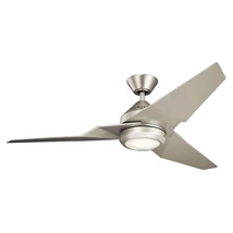 Ventilator Elstead JADE metal, plastic, argintiu, LED, 3000K, 18W, 1670lm - KLF-JADE-60-BN