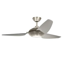 Ventilator Elstead VOYA metal, plastic, gri, LED, 3000K, 14W, 1300lm - KLF-VOYA-60-BS