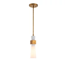 Pendul Elstead metal, rasina, sticla, auriu, opal, E27 - ELS-KRISTY-MP-DG-OPAL