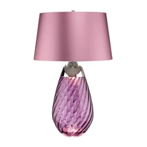 Veioza Elstead LENA sticla, textil, metal, violet, nichel, E27+GU10 - LENA-TL-L-PLUM