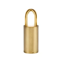 Lampadar exterior Elstead PAIGNTON metal, sticla, alama, alb, E27, IP55 - PAIGNTON-MB-BRASS