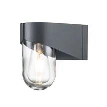 Aplica de perete Elstead PORTO metal, sticla, gri, transparent, E27 - PORTO