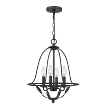 Pendul Elstead BRADBURY metal, gri, E14 - QZ-BRADBURY-4P-GK