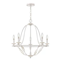 Candelabru Elstead BRADBURY metal, alb, E14 - QZ-BRADBURY5-AWH