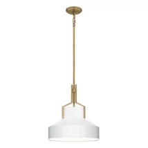 Pendul Elstead metal, sticla, alama, alabastru, E27 - ELS-QZ-BRECKEN-2P-AB-OPAL