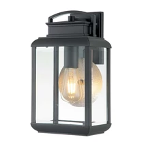 Aplica de perete exterioara Elstead BYRON metal, sticla, grafit , transparent, E27, IP44 - QZ-BYRON-M-GR