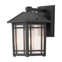 Aplica de perete exterioara Elstead CEDAR POINT metal, sticla, negru, E27, IP44 - QZ-CEDAR-POINT-S-BK