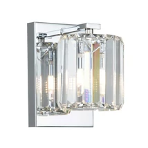 Aplica de perete pentru baie Elstead DIVINE metal, sticla, cristal, crom, G9, IP44 - QZ-DIVINE1-PC-BATH