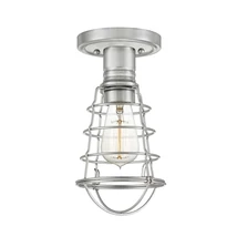 Plafoniera Elstead MIXON metal, nichel, E27 - QZ-MIXON-SF-BN