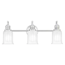 Aplica de perete pentru baie Elstead SWELL metal, sticla, crom, alb, G9, IP44 - QZ-SWELL3-PC-BATH