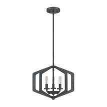 Pendul Elstead VANGUARD metal, negru, E14 - QZ-VANGUARD-3P-OK