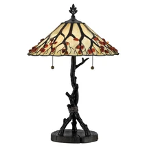 Veioza Elstead metal, rasina, sticla, bronz, multicolor, E27 - ELS-QZ-WHISPERING-TL-VB
