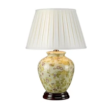 Veioza Elstead YELLOW FLOWERS portelan, bumbac, crem, E27 - YELLOWFLOWERS-TL