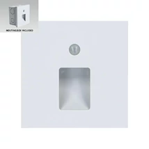 Corp de iluminat pentru scari Emithor VIX plastic, alb, LED, 4000K, 1W, 55lm - 70420