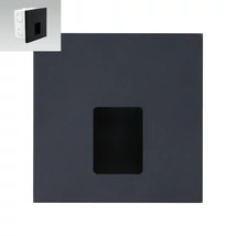 Corp de iluminat pentru scari Emithor VIX plastic, negru, LED, 4000K, 1W, 50lm - 70425