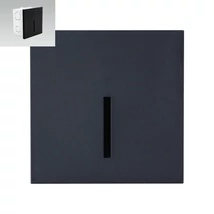 Corp de iluminat pentru scari Emithor LINE plastic, negru, LED, 4000K, 1W, 20lm - 70431