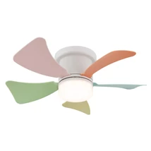Ventilator Globo HINES metal, plastic, alb, multicolor, LED, 10W, 3000-6500K, 750Lm - 03609B
