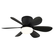 Ventilator Globo DELORES metal, plastic, negru, alb, LED, 5W, 40-350lm, 2700K-6500K - 03625S