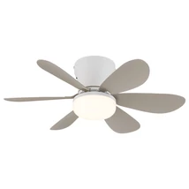 Ventilator Globo DELORES metal, plastic, , alb, nisipiu, LED, 5W, 40-350lm, 2700K-6500K - 03625SA