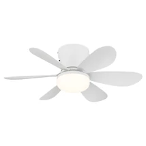 Ventilator Globo DELORES metal, plastic,  alb, LED, 5W, 40-350lm, 2700K-6500K - 03625W