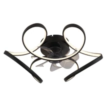 Ventilator Globo LORIS metal, acril, negru, alb, LED, 30W, 220-2200lm, 3000K-6000K - 03638