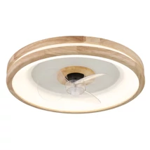 Corp iluminat cu ventilator Globo GATIAN metal, lemn, plastic, alb, transparent, LED, 2700K-6500K, 30W, 2250lm - 03650