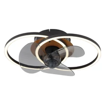Ventilator Globo KAREN metal, negru, LED, 24W, 28-490lm, 2700K-6500K - 03661