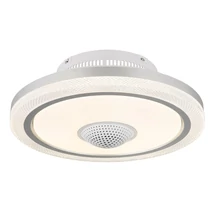 Ventilator Globo SHELLY metal, acril, alb, transparent, LED, 40W, 2800lm, 2700K-6500K - 03664