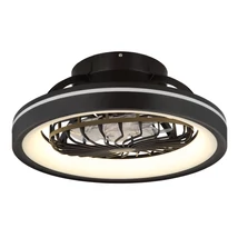 Ventilator Globo DEANNE plastic, negru, alb, LED, 40W, 2400lm, 2700K-6500K - 03665