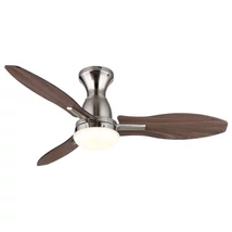 Ventilator Globo GALE metal, acril, nichel, maro, alb, LED, 22W, 3000-6000K, 1897 Lm - 03671N