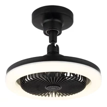 Ventilator Globo LIDEA metal, plastic, negru, alb, LED, 20W, 1030lm, 3000K-6500K - 03680S